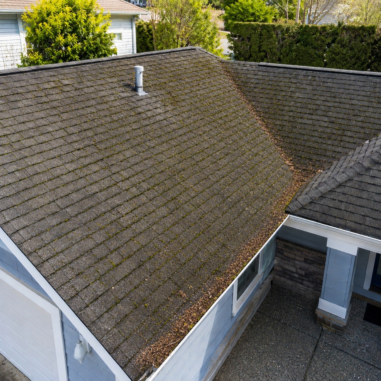 Medium roof debris